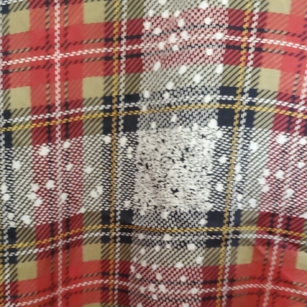 Michel Lerner Vintage Plaid Blouse Women's Red and Black Size 8 - Picture 8 of 8